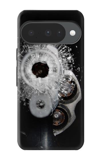 S2387 銃 弾丸 穴ガラス Gun Bullet Hole Glass Google Pixel 10, 10 Pro バックケース、フリップケース・カバー