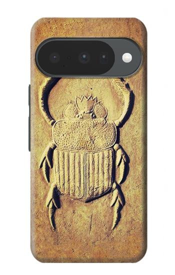 S2401 エジプトのスカラベ 甲虫 グラフィックプリント Egyptian Scarab Beetle Graphic Printed Google Pixel 10, 10 Pro バックケース、フリップケース・カバー