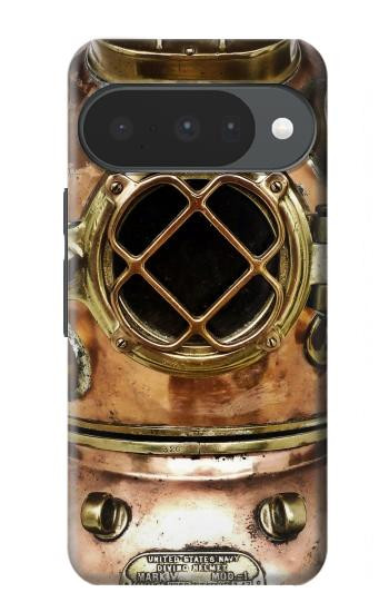 S2412 ヴィンテージ深海ダイビングヘルメット Vintage Deep Sea Diving Helmet Google Pixel 10, 10 Pro バックケース、フリップケース・カバー
