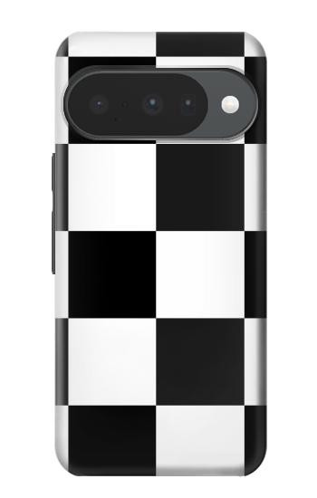 S2492 黒と白のチェッカーボード Black and White Check Google Pixel 10, 10 Pro バックケース、フリップケース・カバー
