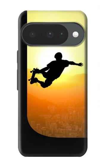 S2676 エクストリームスケートボードサンセット Extreme Skateboard Sunset Google Pixel 10, 10 Pro バックケース、フリップケース・カバー