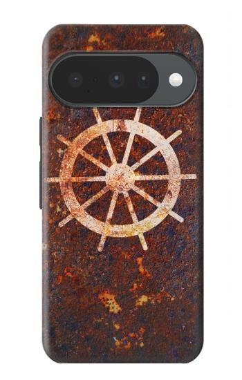 S2766 船 ホイール 錆 Ship Wheel Rusty Texture Google Pixel 10, 10 Pro バックケース、フリップケース・カバー