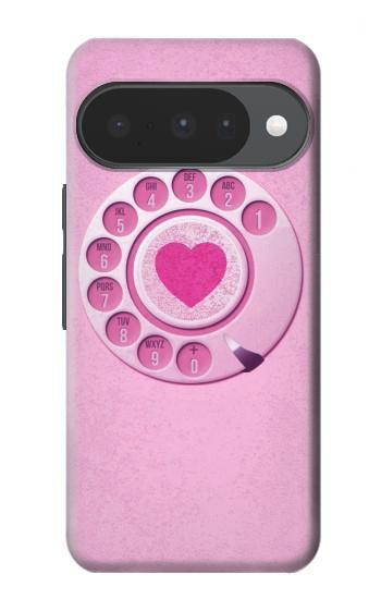 S2847 ピンクロータリー電話 Pink Retro Rotary Phone Google Pixel 10, 10 Pro バックケース、フリップケース・カバー