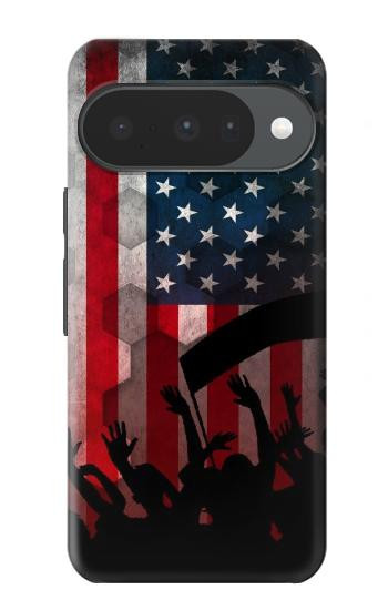S2989 アメリカサッカー USA American Football Soccer Flag Google Pixel 10, 10 Pro バックケース、フリップケース・カバー