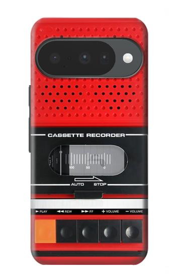 S3204 レッドカセットレコーダーグラフィック Red Cassette Recorder Graphic Google Pixel 10, 10 Pro バックケース、フリップケース・カバー