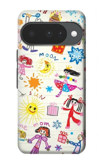 S3280 キッズ・ドローイング Kids Drawing Google Pixel 10, 10 Pro バックケース、フリップケース・カバー