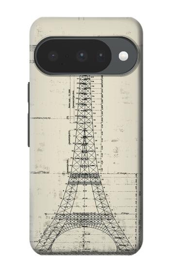 S3474 エッフェル建築図面 Eiffel Architectural Drawing Google Pixel 10, 10 Pro バックケース、フリップケース・カバー