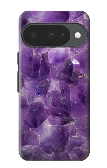 S3713 パープルクォーツアメジストグラフィックプリント Purple Quartz Amethyst Graphic Printed Google Pixel 10, 10 Pro バックケース、フリップケース・カバー