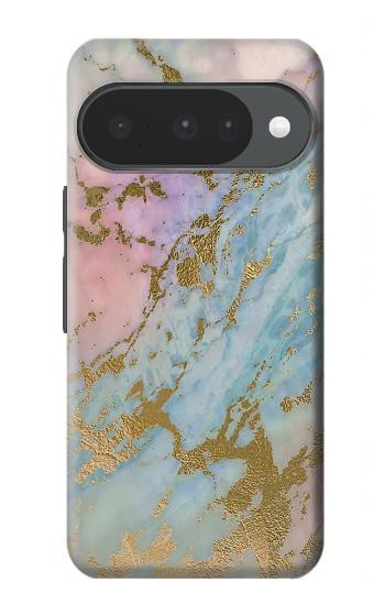 S3717 ローズゴールドブルーパステル大理石グラフィックプリント Rose Gold Blue Pastel Marble Graphic Printed Google Pixel 10, 10 Pro バックケース、フリップケース・カバー
