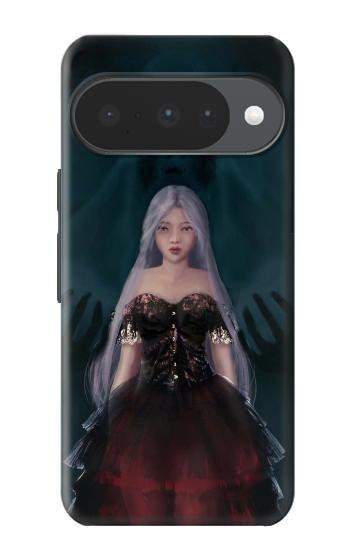 S3847 リリス 花嫁 ゴシック女 スカル死神 Lilith Devil Bride Gothic Girl Skull Grim Reaper Google Pixel 10, 10 Pro バックケース、フリップケース・カバー