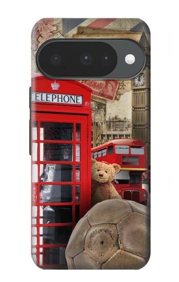 S3856 ヴィンテージ ロンドン ブリティッシュ Vintage London British Google Pixel 10, 10 Pro バックケース、フリップケース・カバー