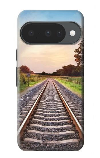 S3866 鉄道直線線路 Railway Straight Train Track Google Pixel 10, 10 Pro バックケース、フリップケース・カバー