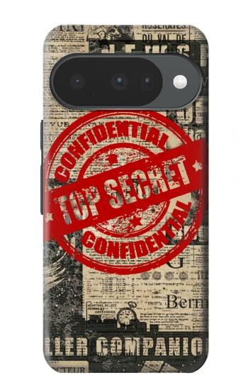 S3937 テキスト トップ シークレット アート ヴィンテージ Text Top Secret Art Vintage Google Pixel 10, 10 Pro バックケース、フリップケース・カバー