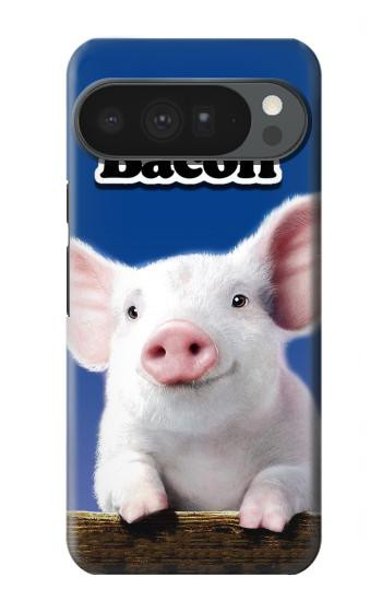S0608 私はベーコンが大好き かわいい子ブタ I Love Bacon Cute Baby Pig Google Pixel 10 Pro XL バックケース、フリップケース・カバー