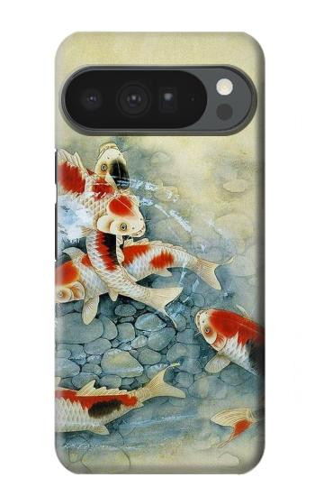 S1654 魚アート絵画 Koi Carp Fish Art Painting Google Pixel 10 Pro XL バックケース、フリップケース・カバー
