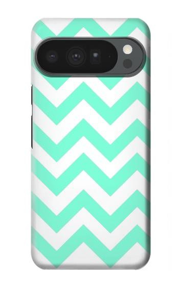 S1723 ミントシェブロンジグザグ Mint Chevron Zigzag Google Pixel 10 Pro XL バックケース、フリップケース・カバー