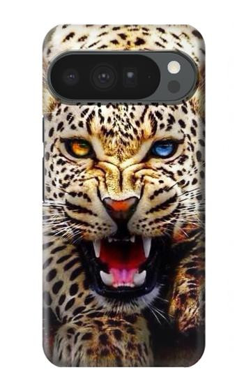 S1932 ブルーアイヒョウ Blue Eyed Leopard Google Pixel 10 Pro XL バックケース、フリップケース・カバー