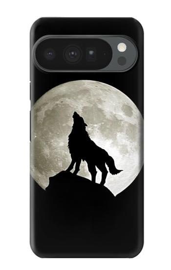 S1981 オオカミは 月にハウリング Wolf Howling at The Moon Google Pixel 10 Pro XL バックケース、フリップケース・カバー