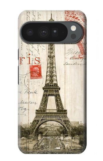 S2108 エッフェル塔パリポストカード Eiffel Tower Paris Postcard Google Pixel 10 Pro XL バックケース、フリップケース・カバー