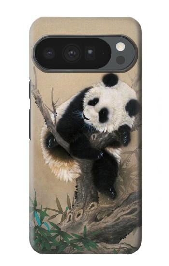 S2210 パンダふわふわアートの絵画 Panda Fluffy Art Painting Google Pixel 10 Pro XL バックケース、フリップケース・カバー