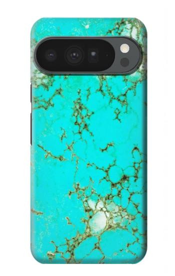 S2377 ターコイズの宝石用原石のグラフィックプリント Turquoise Gemstone Texture Graphic Printed Google Pixel 10 Pro XL バックケース、フリップケース・カバー