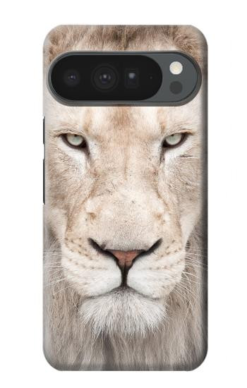 S2399 ホワイトライオンの顔 White Lion Face Google Pixel 10 Pro XL バックケース、フリップケース・カバー