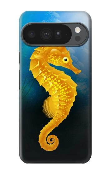 S2444 タツノオトシゴ 深い青色の海 Seahorse Underwater World Google Pixel 10 Pro XL バックケース、フリップケース・カバー