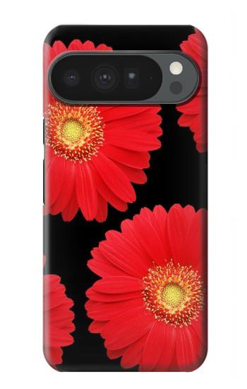 S2478 赤デイジーの花 Red Daisy flower Google Pixel 10 Pro XL バックケース、フリップケース・カバー