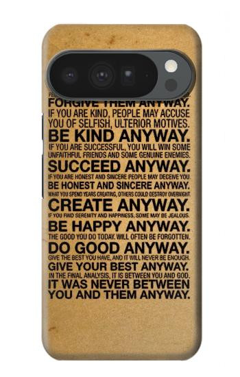 S2513 マザーテレサ とにかく引用 Mother Teresa Anyway Quotes Google Pixel 10 Pro XL バックケース、フリップケース・カバー