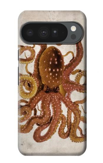 S2801 ヴィンテージタコ Vintage Octopus Google Pixel 10 Pro XL バックケース、フリップケース・カバー