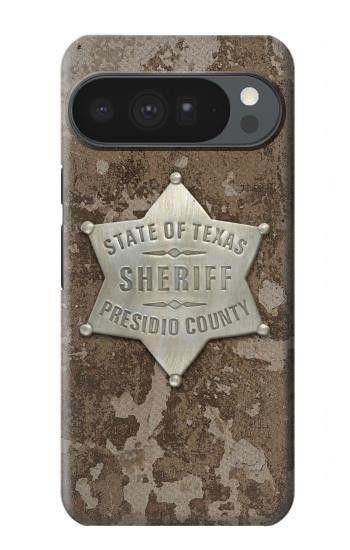S2868 テキサス保安官バッジ Texas Presidio County Sheriff Badge Google Pixel 10 Pro XL バックケース、フリップケース・カバー