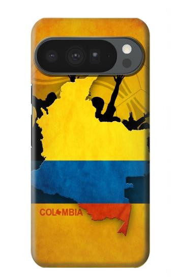S2996 コロンビアサッカー Colombia Football Soccer Map Flag Google Pixel 10 Pro XL バックケース、フリップケース・カバー