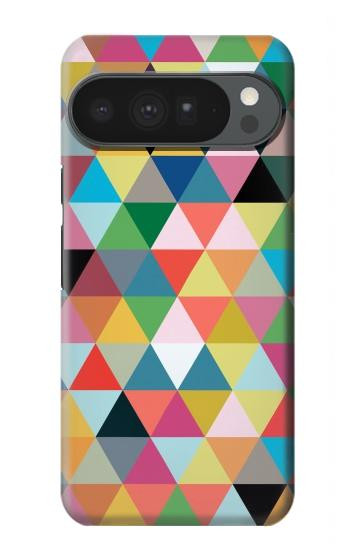 S3049 三角形の鮮やかな色 Triangles Vibrant Colors Google Pixel 10 Pro XL バックケース、フリップケース・カバー