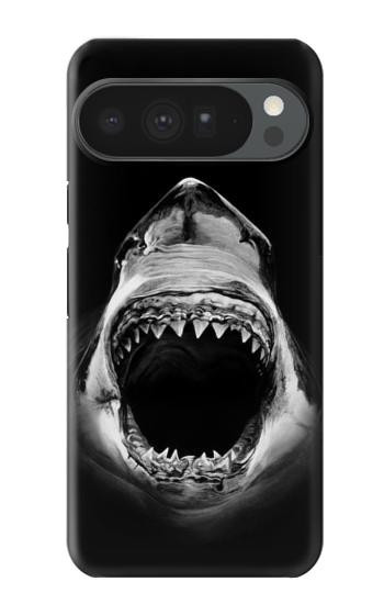 S3100 白のサメ Great White Shark Google Pixel 10 Pro XL バックケース、フリップケース・カバー