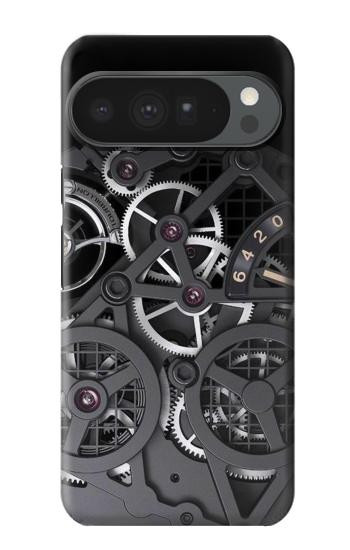 S3176 時計の中 Inside Watch Black Google Pixel 10 Pro XL バックケース、フリップケース・カバー