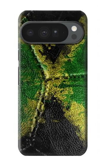 S3319 ジャマイカの旗ビンテージフットボールのグラフィック Jamaica Flag Vintage Football Graphic Google Pixel 10 Pro XL バックケース、フリップケース・カバー