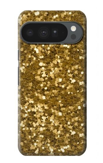 S3388 ゴールドラメグラフィックプリント Gold Glitter Graphic Print Google Pixel 10 Pro XL バックケース、フリップケース・カバー