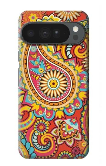 S3402 ペイズリー花柄 Floral Paisley Pattern Seamless Google Pixel 10 Pro XL バックケース、フリップケース・カバー