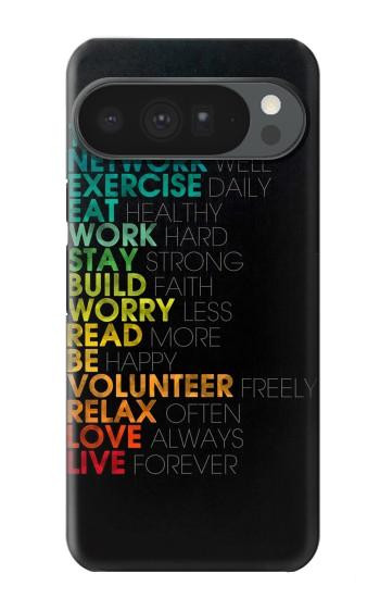 S3523 ポジティブな言葉 Think Positive Words Quotes Google Pixel 10 Pro XL バックケース、フリップケース・カバー