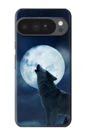 S3693 グリムホワイトウルフ満月 Grim White Wolf Full Moon Google Pixel 10 Pro XL バックケース、フリップケース・カバー