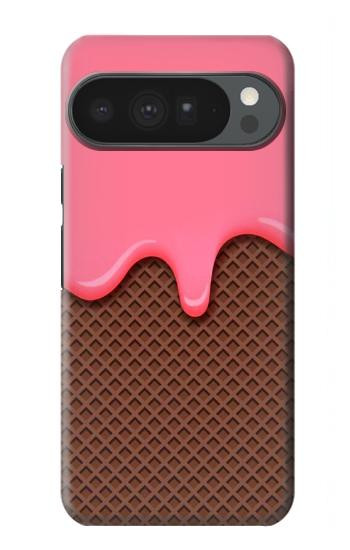 S3754 ストロベリーアイスクリームコーン Strawberry Ice Cream Cone Google Pixel 10 Pro XL バックケース、フリップケース・カバー