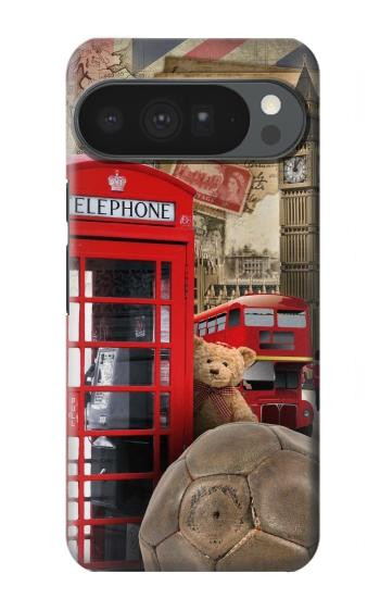 S3856 ヴィンテージ ロンドン ブリティッシュ Vintage London British Google Pixel 10 Pro XL バックケース、フリップケース・カバー