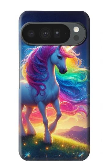 S3977 カラフルなユニコーン Colorful Unicorn Google Pixel 10 Pro XL バックケース、フリップケース・カバー