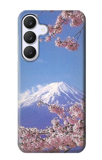 S1060 富士山 桜 Mount Fuji Sakura Cherry Blossom Samsung Galaxy S25 FE, S26 FE バックケース、フリップケース・カバー