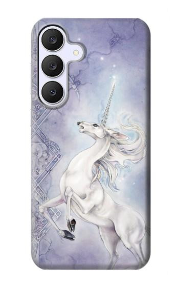 S1134 ユニコーン 白馬 White Horse Unicorn Samsung Galaxy S25 FE バックケース、フリップケース・カバー