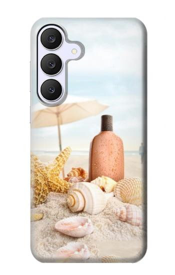 S1425 浜ときれいな貝殻 Seashells on The Beach Samsung Galaxy S25 FE バックケース、フリップケース・カバー