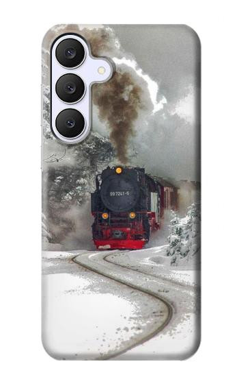 S1509 蒸気機関車 Steam Train Samsung Galaxy S25 FE バックケース、フリップケース・カバー