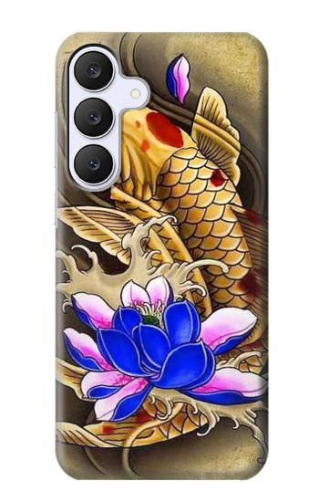 S1604 コイのタトゥー Carp Koi Fish Japanese Tattoo Samsung Galaxy S25 FE, S26 FE バックケース、フリップケース・カバー