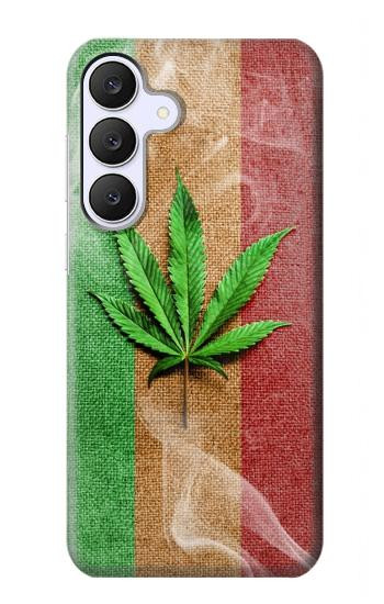 S2109 マリファナラスタ旗 Smoke Reggae Rasta Flag Samsung Galaxy S25 FE バックケース、フリップケース・カバー