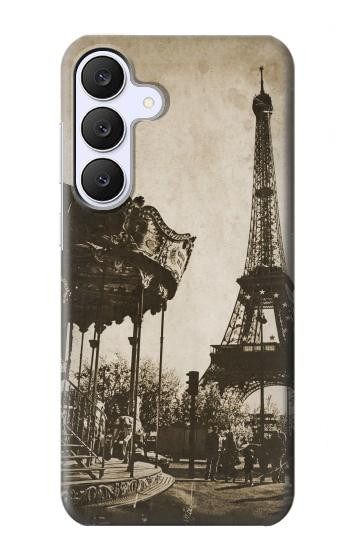 S2174 エッフェル塔 Eiffel Tower Vintage Paris Samsung Galaxy S25 FE バックケース、フリップケース・カバー